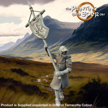 Allies and Fiefs - Axeman in Armour Bannerman Medieval