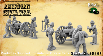 BCM027 ACW Union Alt Artillery Crew 28mm Figure