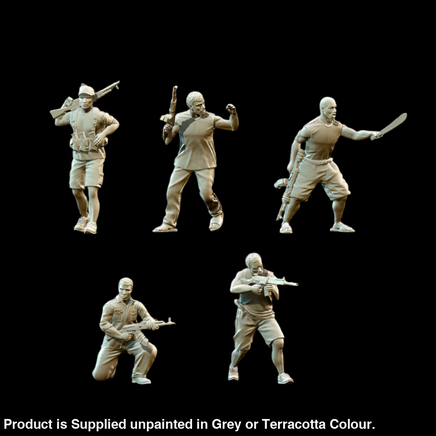 BHG009 African Rebels (Assault Set) Figure