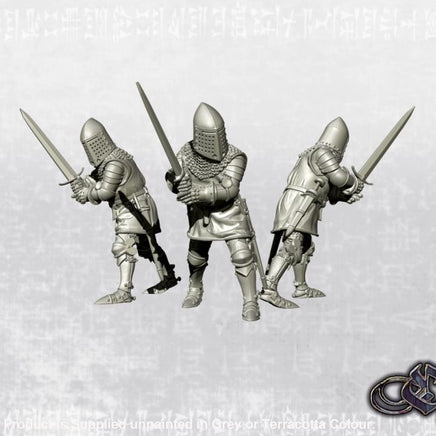 EDZ Knight on foot wielding a two-handed sword Medieval