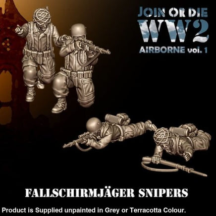German Fallschirmjager Paratroopers Snipers 28mm 1:56 Figure