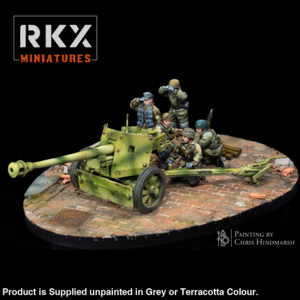RKX5034 Fallschirmjager PAK40 Gun and Crew Figure