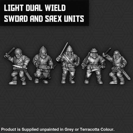 SM034 Viking Dual Wield Light Sword & Saex Units Figure