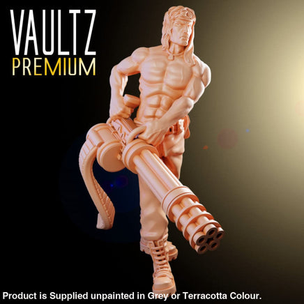 Vaultz Miniatures: Machine Gun Man Fantasy Wargaming