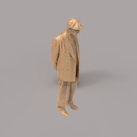 132s-0029 WW2 Older Gentleman Figure