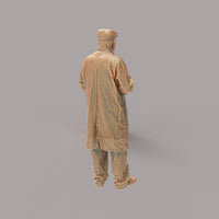 132s-0037 Male Drover/Farmer with Tea Cup Figure
