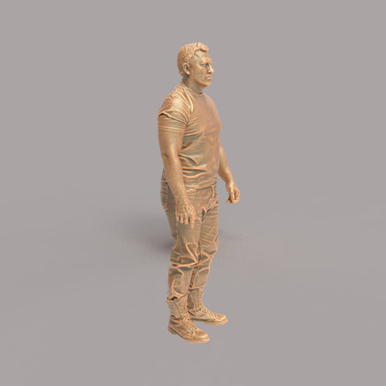 132s-0102 Male Farmer Figure