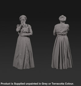 132s-0108 Victorian Lady blowing nose or crying Figure