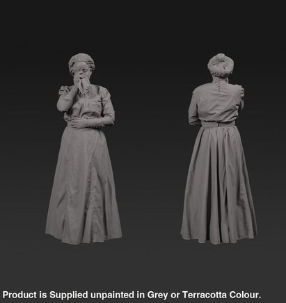 132s-0108 Victorian Lady blowing nose or crying Figure