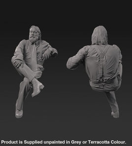 132s-0110 Smart 1900’s Male Sitting Figure