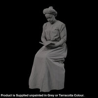 132s-0128 Victorian/Edwardian Lady Reading Book Figure