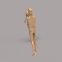 132s-0158 Mother holding Baby up in air Figure