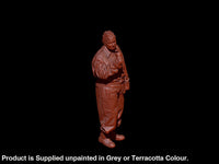 S3Ds0012 Female Soldier Standing Drinking Figure