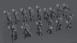 WW1 German Figures Fighting/Parade