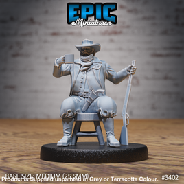 3402 - Marshall Sitting 28mm Figure