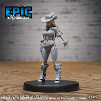 3419 - Female Gunslinger 28mm Figure