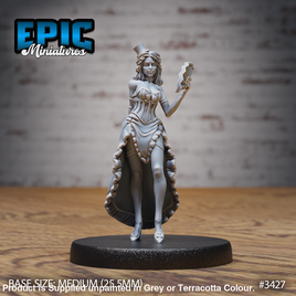 3427 - Saloon Dancer Fan 28mm Figure