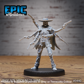 3440 - Undead Gunslinger Pistols 28mm Figure