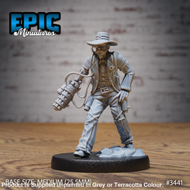 3441 - Gatling Artificer Sheriff 28mm Figure