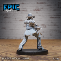 3442 - Gatling Artificer Sheriff Running 28mm Figure