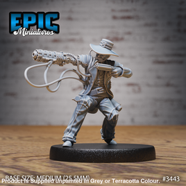 3443 - Gatling Artificer Sheriff Shooting 28mm Figure