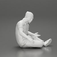MM1228 Young Male sitting with Dog