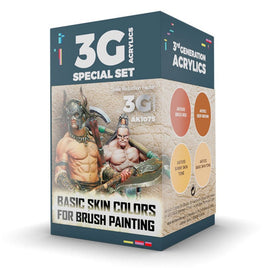 AK Interactive Wargame Color Set: Basic Skin Colors (AK1075)