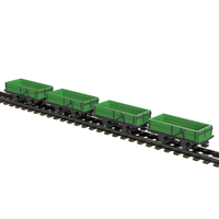 FP757F – GVT 2 Plank Drop Sided Wagon OO9 Gauge