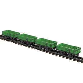FP757F – GVT 2 Plank Drop Sided Wagon OO9 Gauge