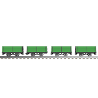 FP757G – GVT 3 Plank Drop Sided Wagon OO9 Gauge