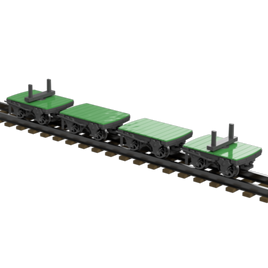 FP757J – GVT Bolster Wagons OO9 Gauge