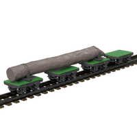 FP757J – GVT Bolster Wagons OO9 Gauge