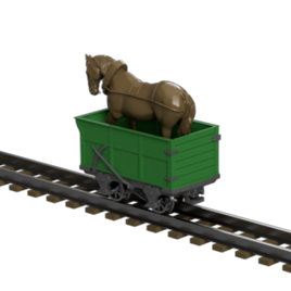 FP757K – GVT Horse Dandy Wagon OO9 Gauge
