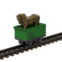 FP757K – GVT Horse Dandy Wagon OO9 Gauge