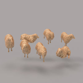 ADM2050 Small Flock of Sheep x 7