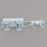 MM479 Horse and Farm Cart With Farmer