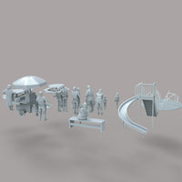 MM1211 Family Park Scene