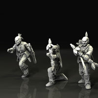 BCM006 French indian war native american warriors 28mm Figure
