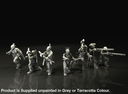 BCM006 French indian war native american warriors 28mm Figure