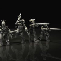 BCM006 French indian war native american warriors 28mm Figure