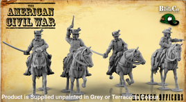 BCM029 ACW Union Mounted Officers 28mm Figure