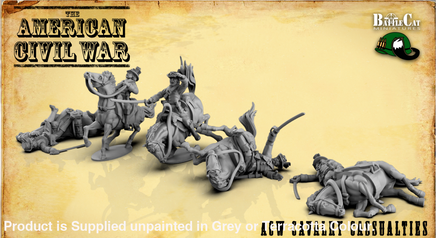 BCM031 ACW Union Cavalry Casualties 28mm Figure