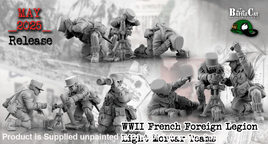 BCM041 WWII French Foreign Legion Light Mortar Teams 28mm Figure