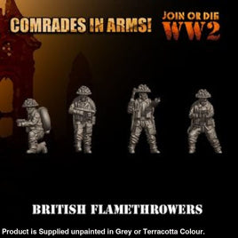 Comrades in Arms British Army Flamethrower Team 28mm 1:56 Figure