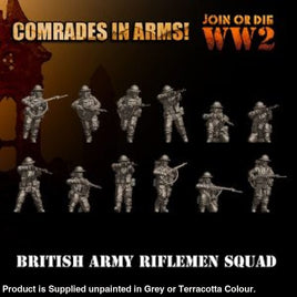 Comrades in Arms British Army Rifle Squad 28mm 1:56 Figure