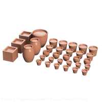 Do001A – Filled Plant Pots O Scale Accessory