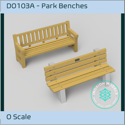 Do103A – Park Benches O Scale Accessory