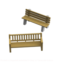 Do103A – Park Benches O Scale Accessory