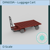 Do603A – Luggage Cart O Scale Accessory