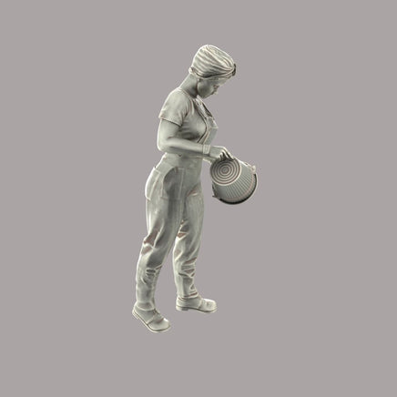 DS276 1940’s Female Tipping Bucket Download Figure